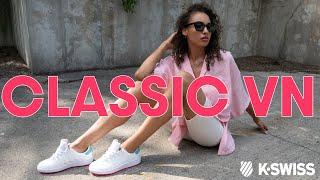 K-SWISS WOMEN'S CLASSIC SNEAKERS! Classic VN On Foot Review How to Style