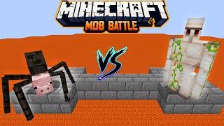 Spider Pig vs All Golems in Minecraft Battle - Iron Golem - Diamond golem