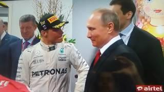 Putin meeting 2017 Russian GP podium holders