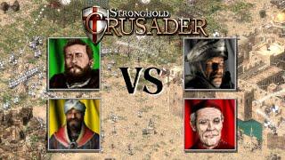 KI-Kampf | Wolf️​ Inquisitor️ Saladin️ Bär | Custom AIs | Stronghold Crusader