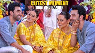 Ranbir Kapoor & Rani Mukerji’s Sweet Bonding Moment at North Bombay Durga Puja