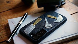 'Leather Wrapped Phone Case'- (Preview)- Online Fine Leathercraft Courses