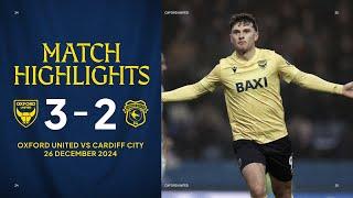 Placheta Scores a Worldie In Oxford United's Win Over Cardiff City | Championship Highlights