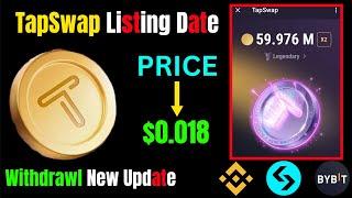 TapSwap Listing Date | TapSwap Airdrop Withdrawl | Tapswap New Update |