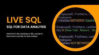 SQL for Data Analysis | Learn End to End SQL Live | MySQL Full Course | Part I