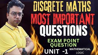 Discrete maths/MFCS  most important QUESTIONS|Discrete maths exam point questions|#discretemaths