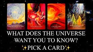 PICK A CARD | WHAT DOES THE UNIVERSE WANT YOU TO KNOW RIGHT NOW?