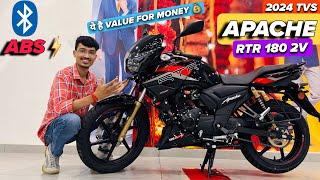 2024 TVS Apache RTR 180 2V Detailed Review | Apaches RTR 180 Onroad Price Mileage and Features #tvs