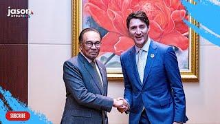 PM Anwar Ibrahim mengadakan pertemuan dua hala dengan PM Kanada, Justin Trudeau