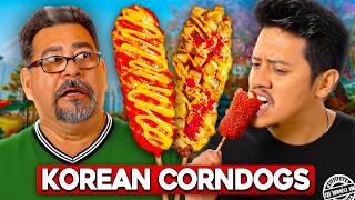 Mexican Dads TRY Korean Corn Dogs! ft. Eric Ochoa