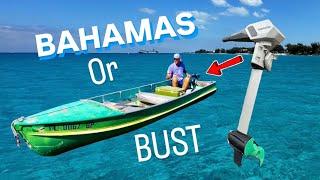 Florida to Bahamas small electric skiff boat BUILD