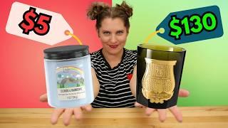 CHEAP vs EXPENSIVE Candles Challenge (Can I Fool My Family?)