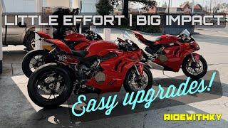 PANIGALE V4 Upgrades Made Easy! | triple tree, steering damper, levers, 1199/1299 fuel lid