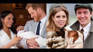 Meghan Markle, Prince Harry & Princess Beatrice Royal baby photos. What do you notice?