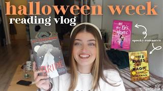 halloween week reading vlog: reading only spooky romances! ‍️