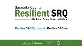 Resilient SRQ Draft Action Plan Public Hearing