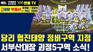 백만불TV] 부산재개발 - 당리협진태양 정비구역 지정, 괴정5구역 소식