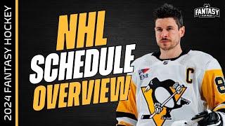 Fantasy Hockey Advice - NHL SCHEDULE OVERVIEW for 2024-25 - Fantasy Hockey Draft Strategy