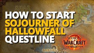 How to start Lost in the Darkness WoW Sojourner of Hallowfall