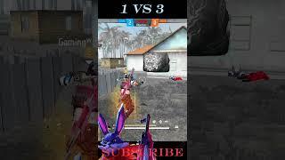 free fire  1 VS 3 || Gaming with abir #shorts #freefire #white444