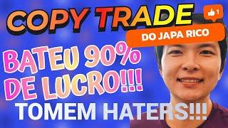 JAPA RICO MOSTRANDO TODA A CONTA DO COPY TRADE: BATI JÁ 90% DE LUCRO E ESTOU GANHANDO MAIS! FOREX