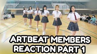 ARTBEAT MEMBERS REACTION TO GFRIEND-MEDLEY AB GIRLS DANCE COVER PART 1.