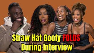 SZA, Issa Rae AND Keke Palmer in ONE ROOM?! Straw Hat Goofy Interviews for Sony's One of Them Days