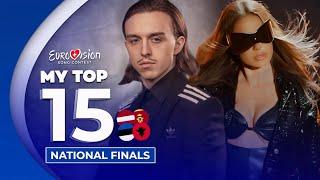 Eurovision 2025: National Finals | My Top 15 ()