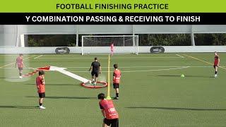 Y Combination Passing & Receiving To Finish Football Practice