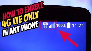 How to enable 4G Only in any phone