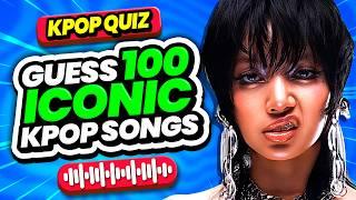 Guess 100 Iconic & Popular K-Pop Songs  Ultimate Quiz Challenge | KPOP QUIZ 2025