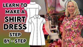 How to make a shirt dress (or shirt) - everything you need to know is in this detailed tutorial!