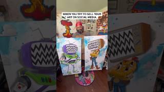 SELLING ART ON SOCIAL MEDIA! #20vs1 #artvlog #toystory #artdealer #artforsale #artcritic #dopeart