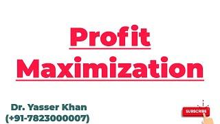 Profit Maximization | Meaning Of Profit Maximization | Profit | Economics | Microeconomics | CUET