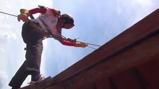 LATIHAN VERTICAL RESCUE PMI PASAMAN BARAT DI POS PENCARIAN DAN PERTOLONGAN PASAMAN