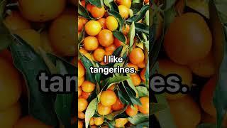 초간단영문장 [I like tangerines] 영어공부 유아영어 초보영어 영어문장