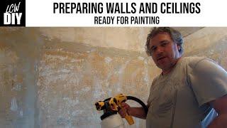 Horrible Ending! Preparing Walls and Ceilings for Painting - DIY Vlog #8