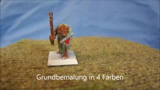 Warhammer Skaven Modell mit Dark Tone geshadet