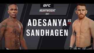 ISRAEL ADESANYA VS COREY SANDHAGEN | UFC #ufc | FREE FIGHT | T.S.V.TheHive | EA Sports UFC4 #ufc4
