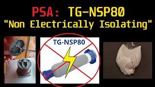 WARNING: TG-NSP80 Non Electrically Isolating!
