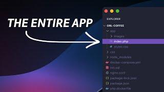 I built an app using a single index.php file, here's how it went
