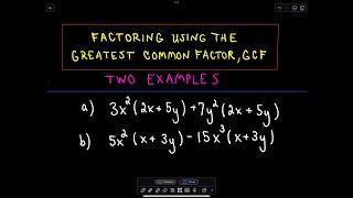  Learn to Factor Using the Greatest Common Factor (GCF)! 