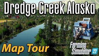 FARMING IN THE FRONTIERLAND!  DREDGE CREEK ALASKA MAP TOUR!! ️ GRAINMAN TRAVELS ️