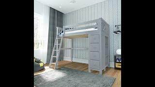 Solid Wood Loft Bed Storage - Bunk Beds Canada