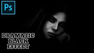 Create in Dramatic Black Effect in Photoshop 2021 | #shorts