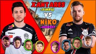 Xantares vs Niko pt.2 (With S1mple and Monesy) - FPL Csgo Stream Battles