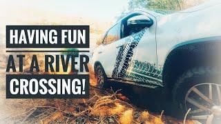 Toyota Fortuner I Off Road I River Crossing vs Quad #4wheelingsa #fortuner