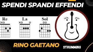 Ritmo Chitarra Acustica per Chitarristi Principianti - Spendi Spandi Effendi (Rino Gaetano)