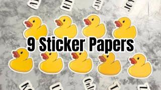 Sticker Paper REVIEW (Joyeza, OnlineLabels, Zicoto, and more!) - i tried 9 different sticker papers