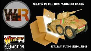 Unboxing The Warlord Games Italian Autoblinda AB41!